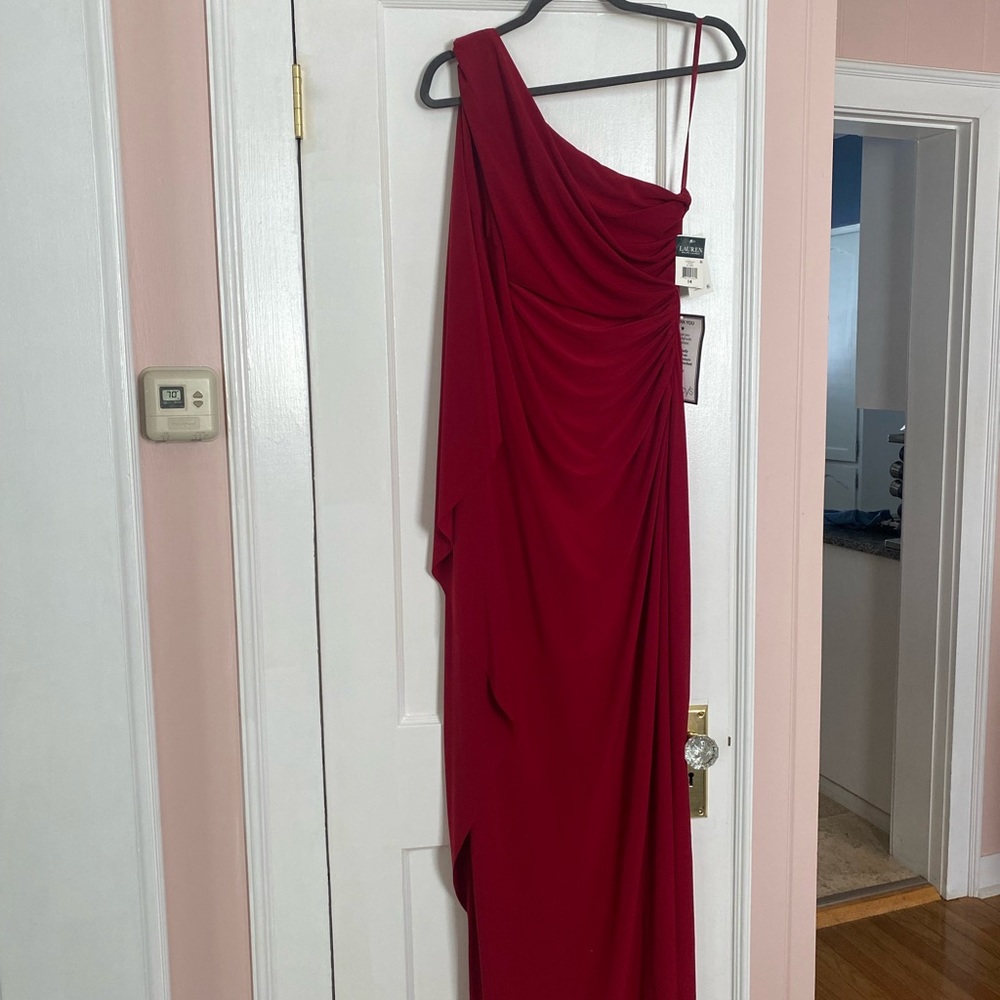 Cranberry long dress 63 “ from shoulder to floor